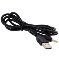 USB-A Kabel auf 4.0*1.7mm DC-Stecker - 80cm, schwarz USB-A Kabel auf 4.0*1.7mm DC-Stecker - 80cm, schwarz