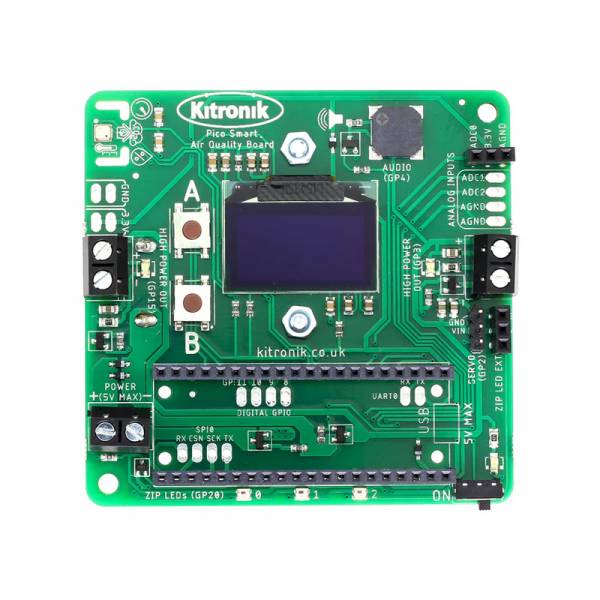 Kitronik air quality data logging card for Pico