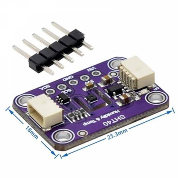 Sensor de temperatura y humedad SHT40 con 2 interfaces I²C