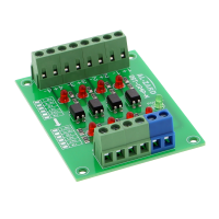 Módulo optoacoplador NPN de 4 canales - DST-1R4P-N Módulo optoacoplador NPN de 4 canales - DST-1R4P-N
