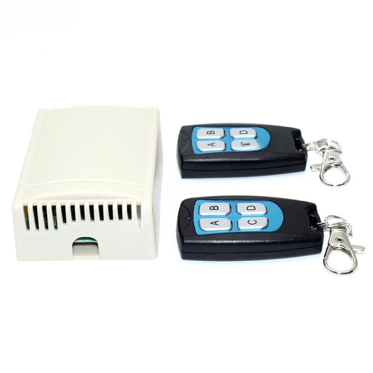 Radio remote control + receiver module, incl. 4-channel relay - 12V ...