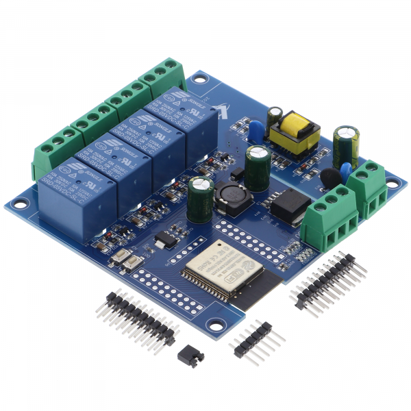 ESP32 4-Kanal Relaismodul mit WLAN, Bluetooth und BLE, AC 220 V / DC 5 bis 60 V