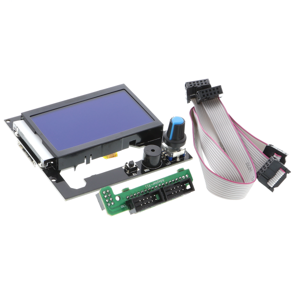 LCD 12864 Controlador inteligente de pantalla de impresora 3D para RAMPS1.4 - negro