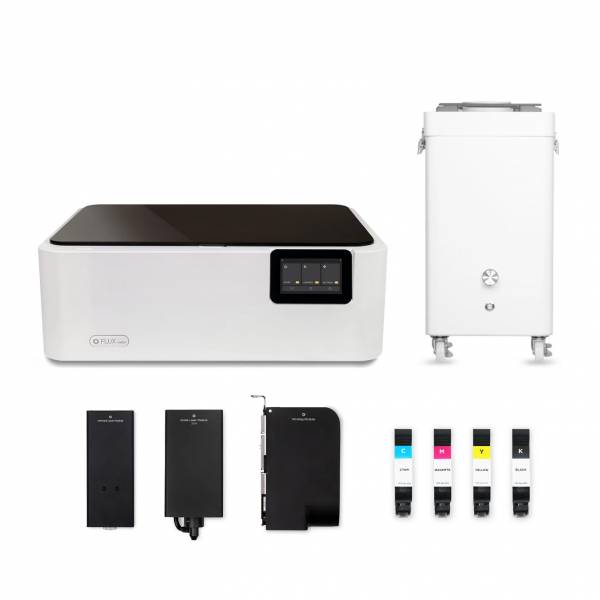 Cortadora láser FLUX ADOR - Paquete con láser infrarrojo + módulo de impresión + filtro de aire