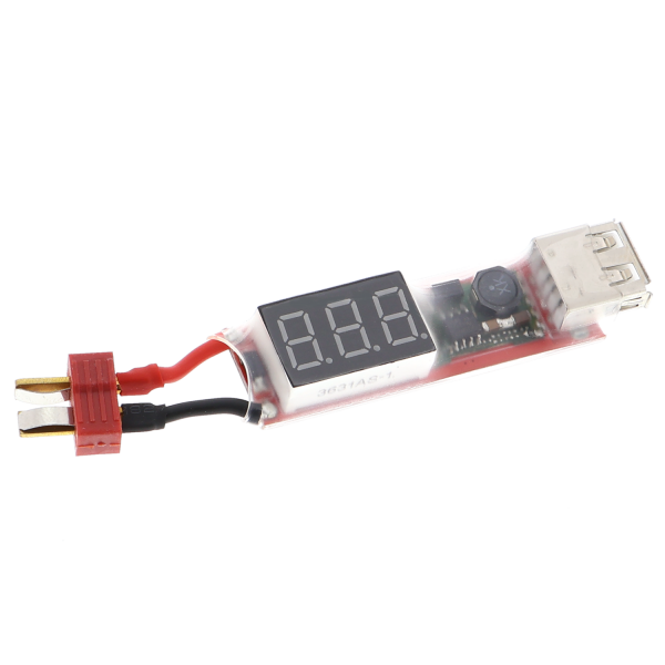 USB charger / charging module with T-plug for 2S-6S LiPo lithium battery