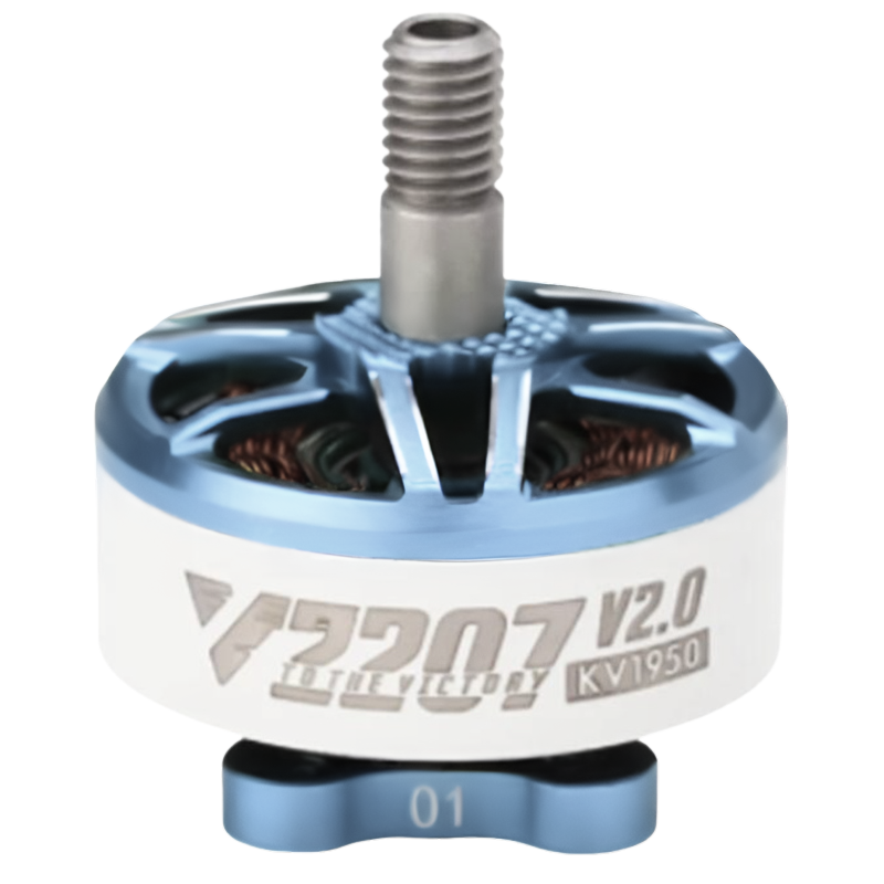 Moteur Brushless Velox T KV2550 V2 2207 - 4S Pour Drone FPV - Bleu Glace
