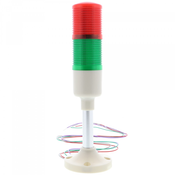 Signal light - red / green, with alarm - 12V (LED)