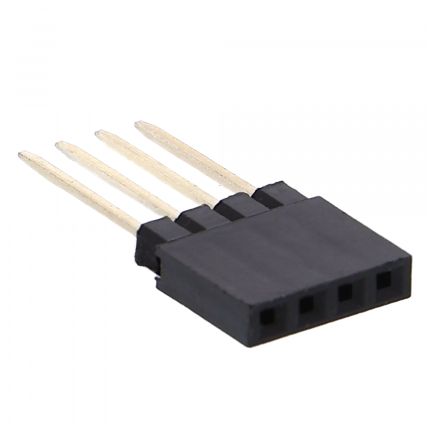 Female connector / Header Pin Female - 1 x 4P - 2.54mm - 1cm pin length
