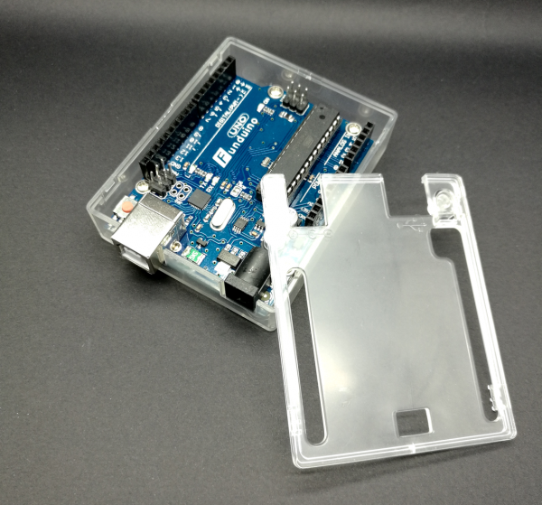 Transparentes Kunststoffgehäuse für Arduino UNO