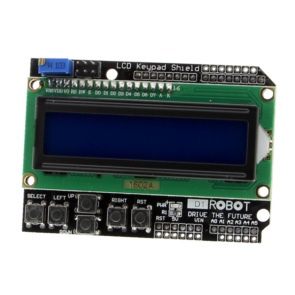 Keypad Shield with 1602 display for Arduino UNO buy cheap online ...