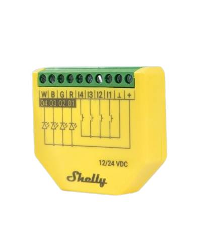 Shelly - Inbouw - "Plus RGBW PM" - LED lichtcontroller - WLAN - BT