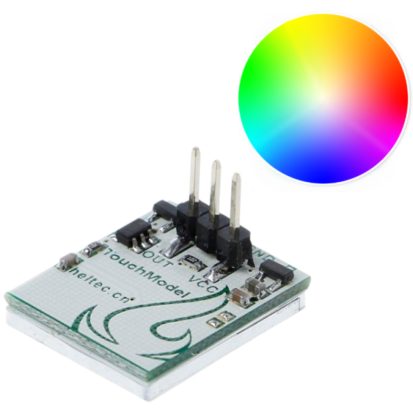 Interruttore capacitivo, illuminato, LED, vari colori