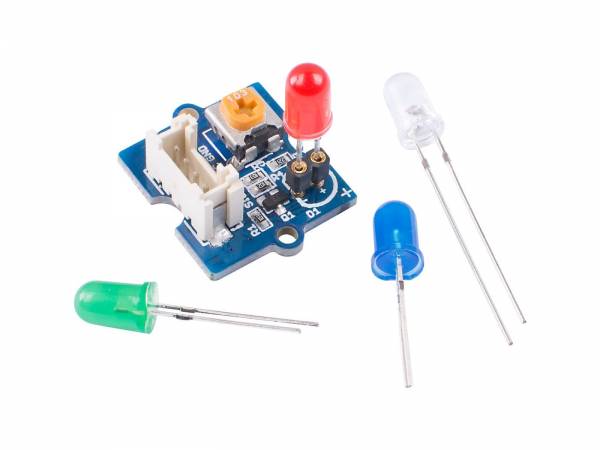 Grove - LED socket set (red, green, blue, white) interchangeable