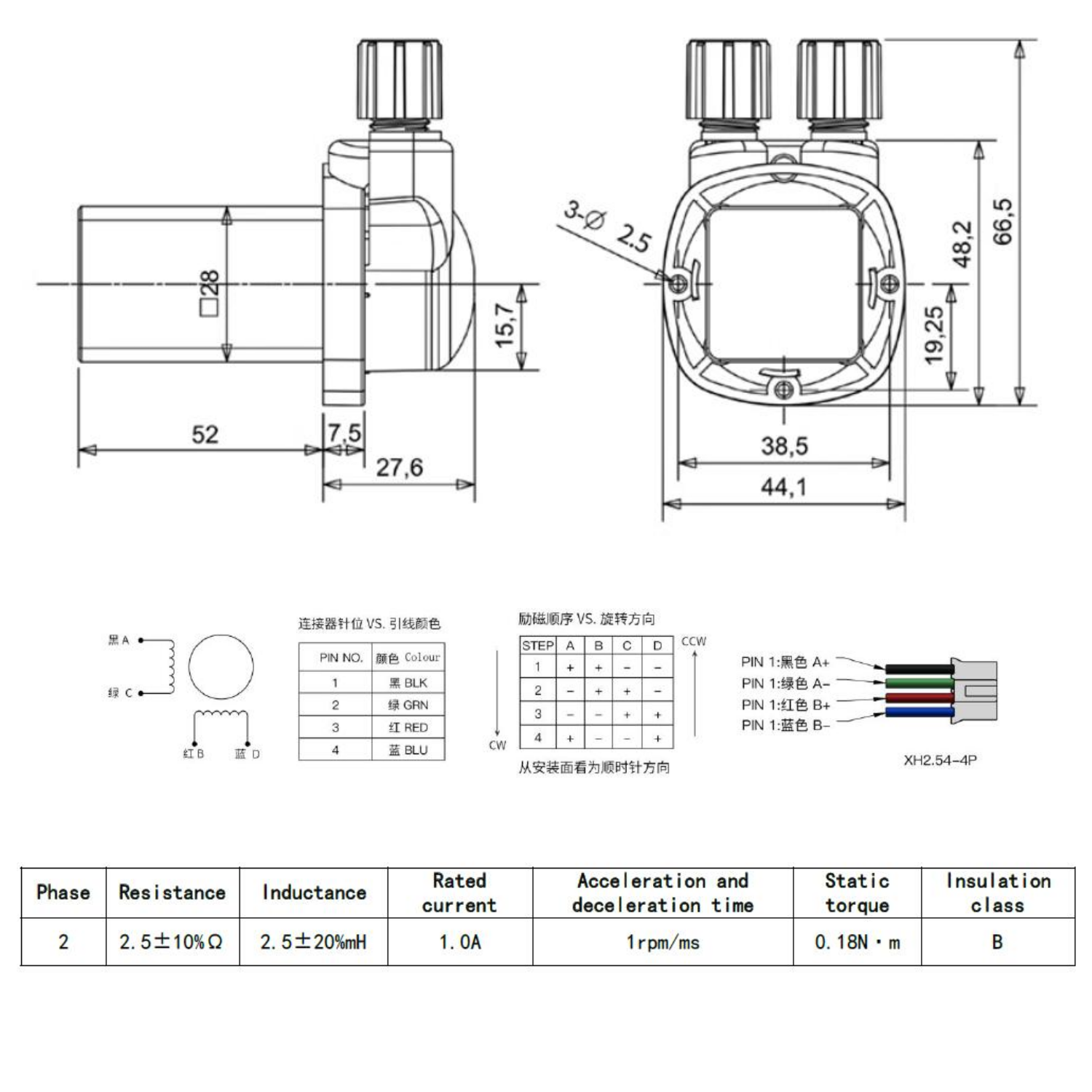 Kamoer KCM Peristaltikpumpe, Dosierpumpe - 12V - 24V, 0-160ml/min