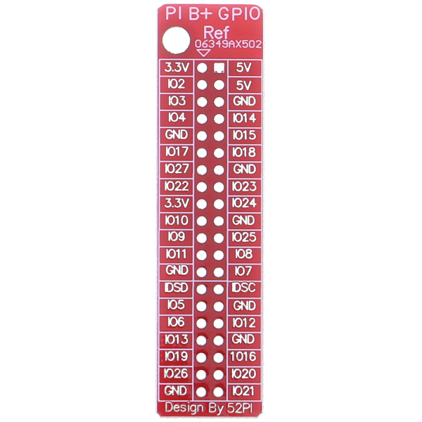 GPIO referentiebord voor Raspberry Pi