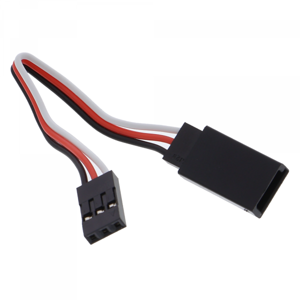 JR-FUTABA servo-verlengkabel 10cm, vrouwelijk / mannelijk