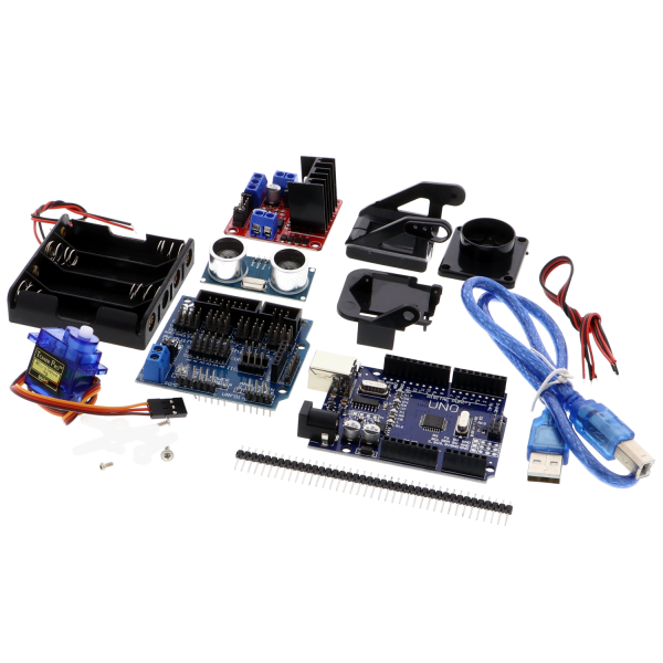 Complete chassis set for Arduino with microcontroller buy cheap online ...