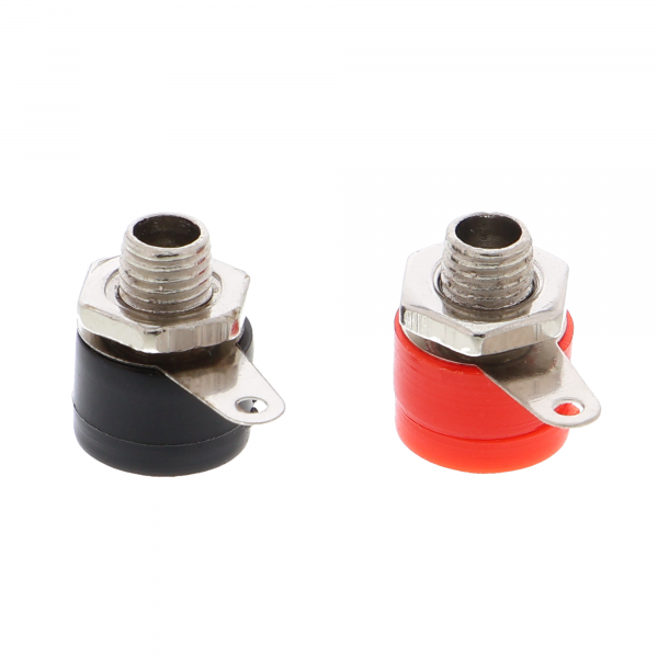 2x Bananenbuchsen 4 mm / Polklemmen – Lautsprecher-Terminal & Laborbuchse