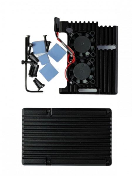 Case with 2x fan for Raspberry Pi 3 B+