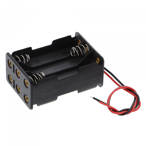 Batteriefach - 6x AAA (9V), kompakt ohne Stecker