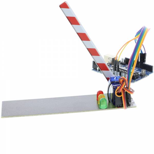 Ampel mit Schranke für Arduino-Projekte mit Servo und 8mm LEDs