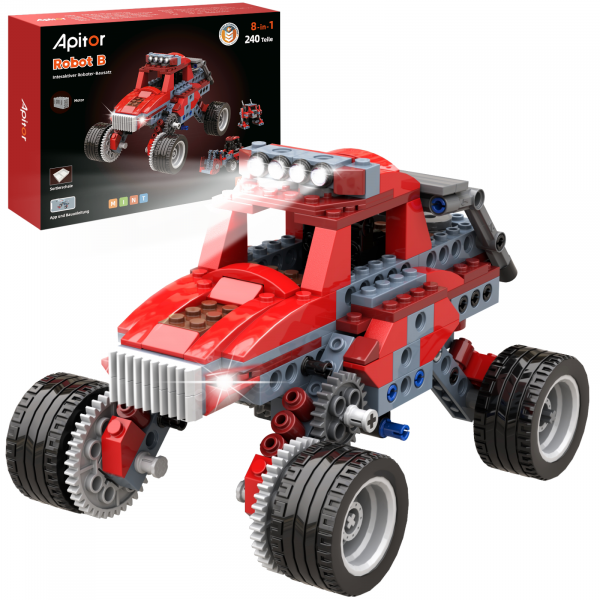 Apitor Robot B 8 en 1 robot motorizado (monster truck)