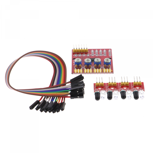 Line tracking module, 3.3V / 5V 4-channel infrared YL-70
