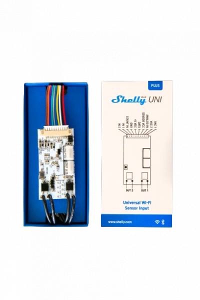 Shelly - Inbouw - "Plus Uni" - Universele module - Meetfunctie - WLAN