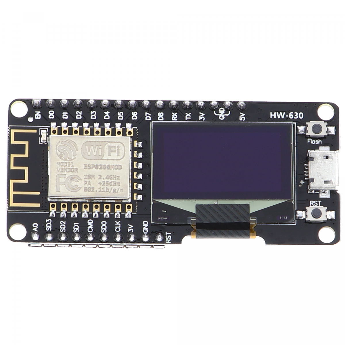 Nodemcu WiFi and ESP8266 + 0.96 inch OLED buy online cheap | Funduinoshop
