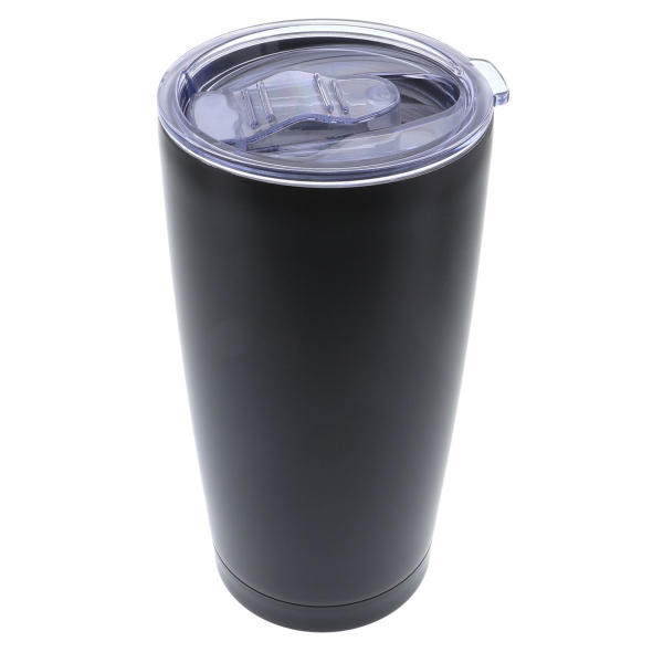 Taza térmica acero inoxidable negro (también para grabado láser)