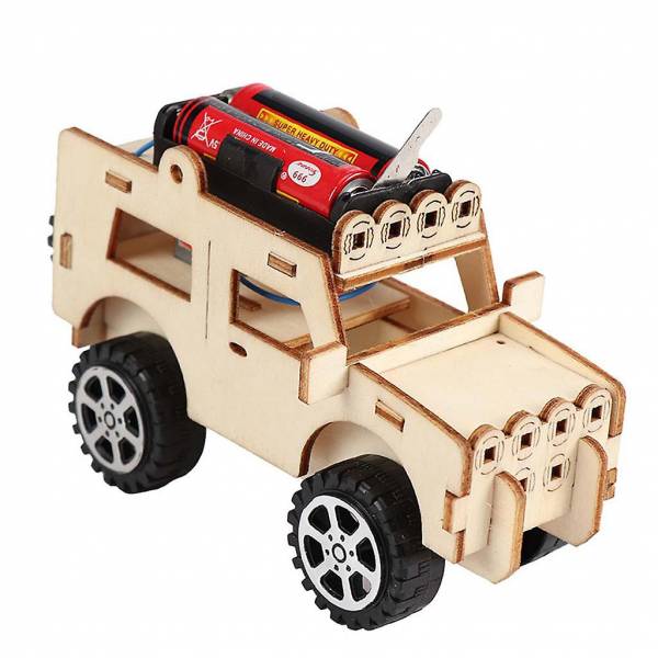 Doe-het-zelf houten terreinwagen kit