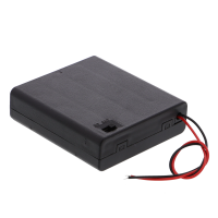 Compartiment à piles - 4x AA (6V), sans fiche, avec interrupteur Compartiment à piles - 4x AA (6V), sans fiche, avec interrupteur