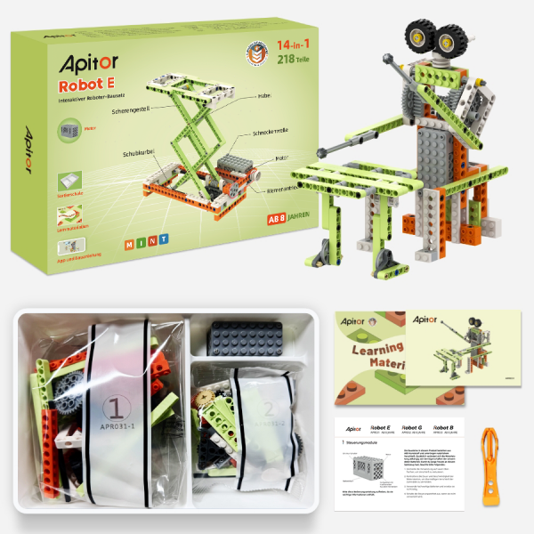 Apitor Robot E - 14-in-1 motorisierter mechanischer Bildungsroboter