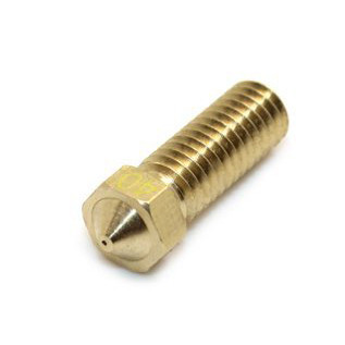 Brass nozzle for 1.75 mm filament - compatible with E3D Volcano Hotends