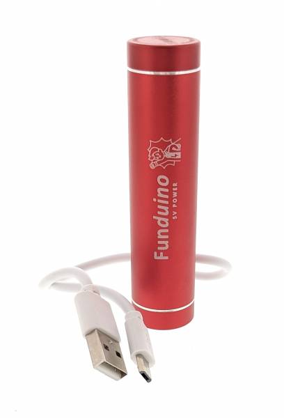 Cilindro powerbank da 2600 mAh - alimentatore da 5 V per robot con protezione da cortocircuiti