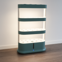 Indoor-Pflanzsystem mit 64 Pflanzlöchern - Hydroponischer Pflanzenaufzuchtturm mit Rollen Indoor-Pflanzsystem mit 64 Pflanzlöchern - Hydroponischer Pflanzenaufzuchtturm mit Rollen