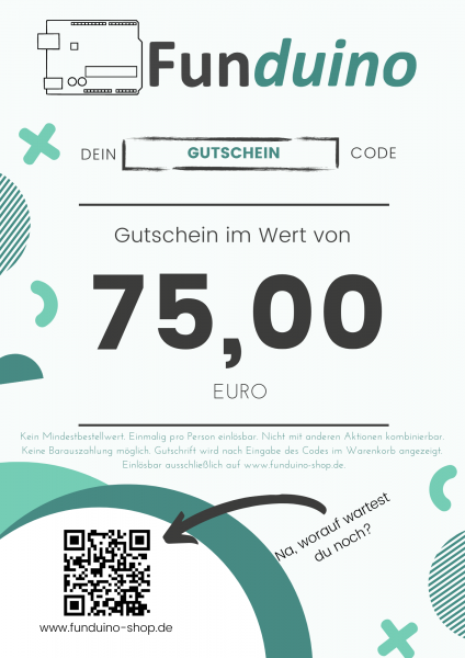 Gift voucher - 75,00€ value of goods