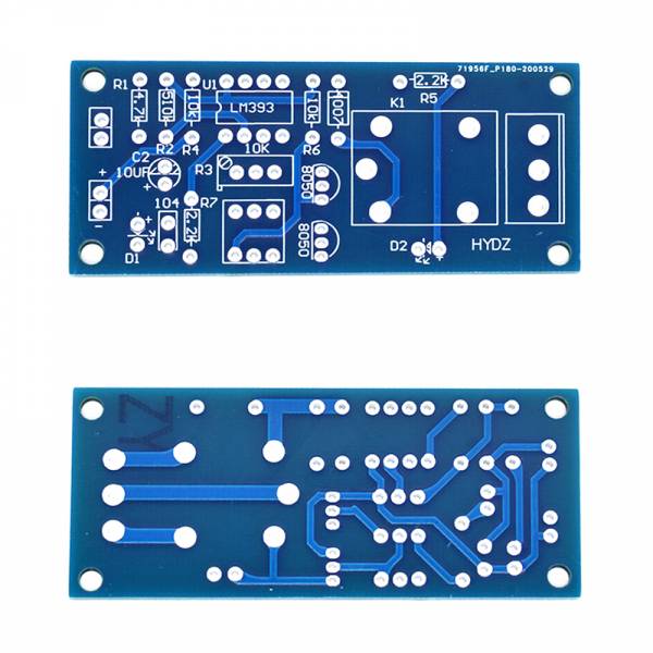 Soldering exercise Light-dependent circuit, 5V relay