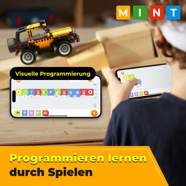 Apitor Robot R - 4-in-1-Codierungs-Roboter-Kit für Einsteiger