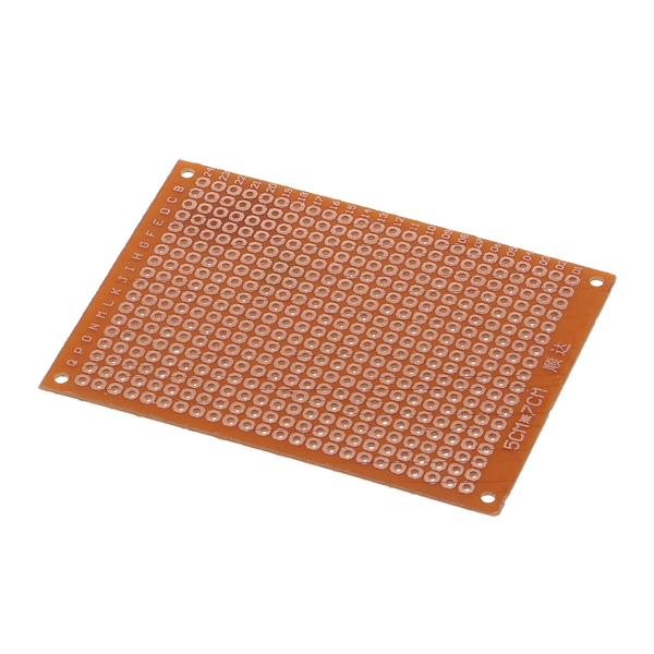 PCB,Leiterplatte 50mm x 70mm aus Hartpapier mit Kupferkontakten - Rastermaß 2.54 mm