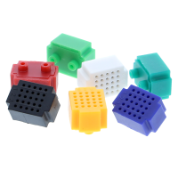 Miniatur Breadboard mit 25 Steckplätzen - div. Farben Miniatur Breadboard mit 25 Steckplätzen - div. Farben