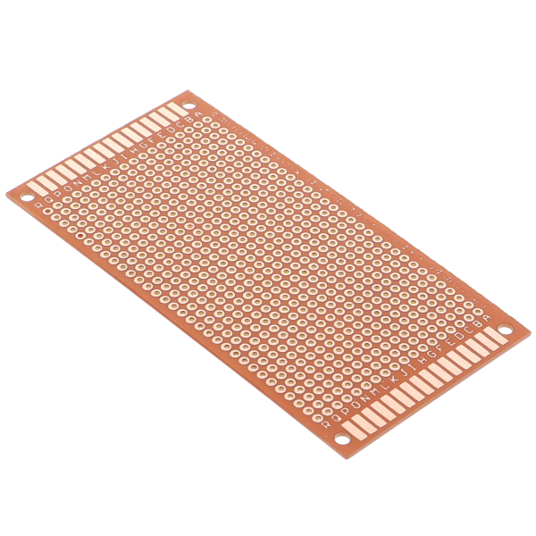 Perforated grid board 50mm x 100mm made of hard paper with copper contacts - grid 2.54 mm