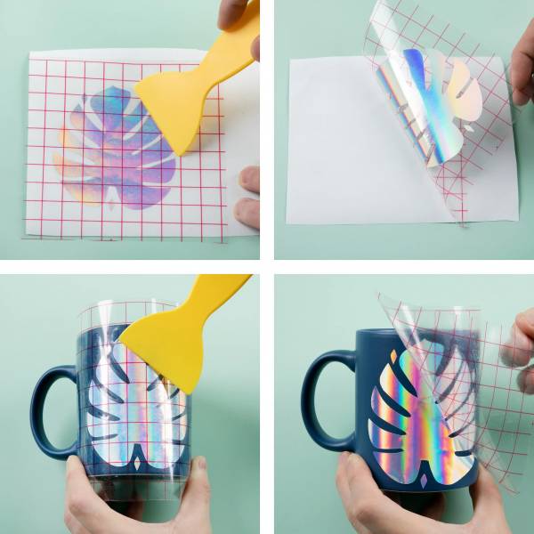 LOKLiK Permanent adhesive vinyl, holographic - 30.5 x 90 cm