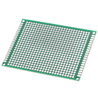 Double-sided PCB printed circuit board (green) - 60 x 80mm pitch 2.54 mm Double-sided PCB printed circuit board (green) - 60 x 80mm pitch 2.54 mm