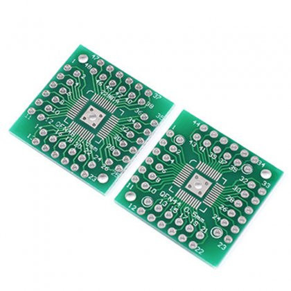 Placa adaptadora QFP44 / LQFP48 / QFN44 / QFN48 a DIP44