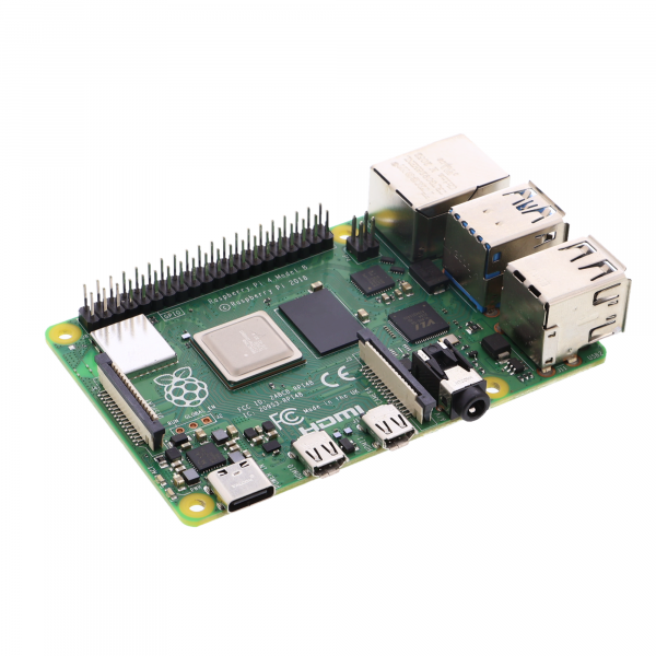 Raspberry Pi 4 Model B - 4 GB RAM, 64 Bit 1.5 GHz CPU, WLAN, LAN - Used