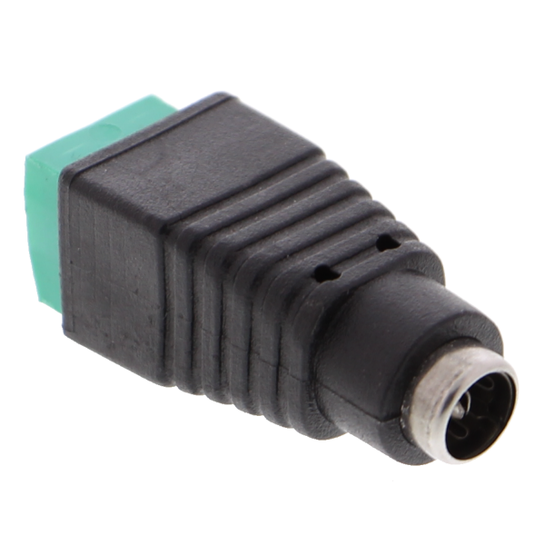 DC Plug Adapter with Screw Terminal - Female