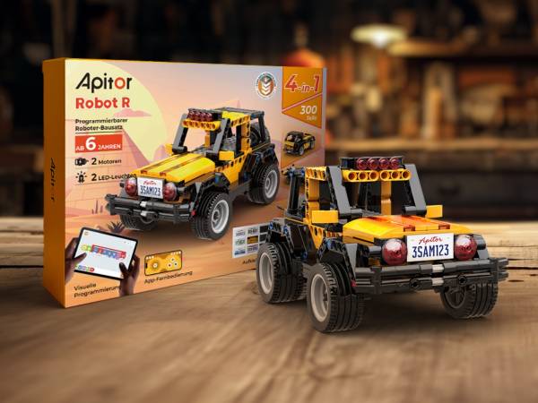 Apitor Robot R - 4-in-1-Codierungs-Roboter-Kit für Einsteiger