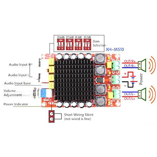 Placa amplificadora de audio con TDA7498
