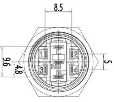 Drucktaster, Chrom - 3V/5V, LED beleuchtet